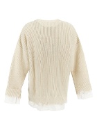 Mm6 Maison Margiela Shirt Inserts Knit Sweater