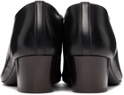 LEMAIRE Black Lace-Up Heel Derbys