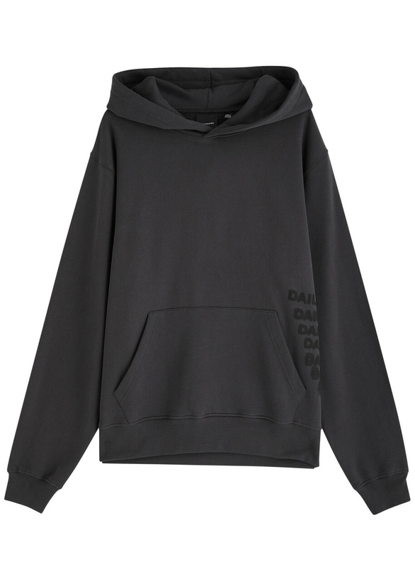 Photo: Daily Paper Overload Hooded Cotton Sweatshirt Black