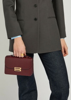Victoria Beckham Dorian Mini Grained-leather top Handle bag - Burgundy - One Size