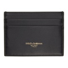 Dolce and Gabbana Black Leather Logo Card Holder