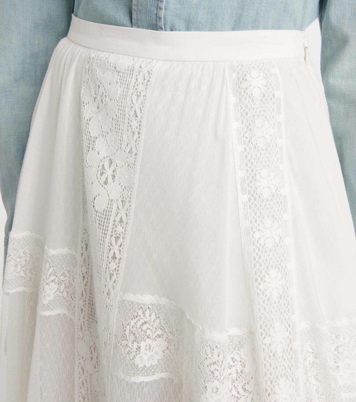 Ralph Lauren Collection Malti cotton and silk maxi skirt