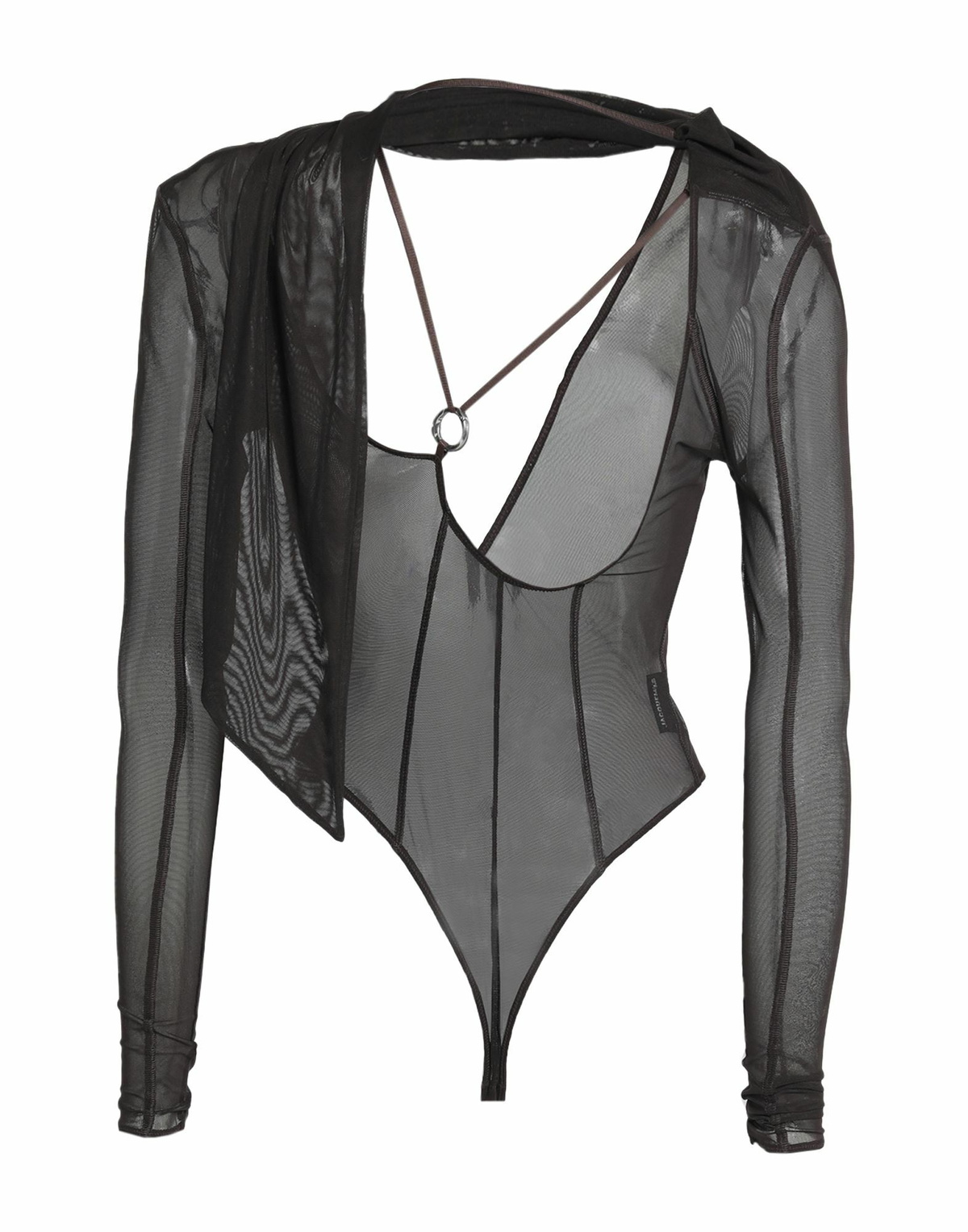 Jacquemus Womens Bodysuit in Dark brown