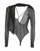 Jacquemus Womens Bodysuit in Dark brown