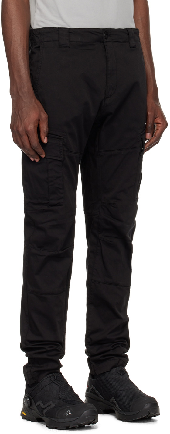 C.P. Company Black Cotton Cargo Pants main image 0