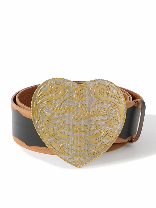 Photo: Acne Studios - 5cm Heart Leather Belt - Black