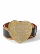 Acne Studios - 5cm Heart Leather Belt - Black