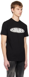 Dsquared2 Black Surf Board Cool T-Shirt
