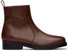 Studio Nicholson Brown Square Boots