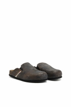 Diesel D-Woodstock-Clogs in crackle-effect suede - Slides Mens in Brown