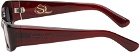 Second/Layer Red 'The Rev' Sunglasses