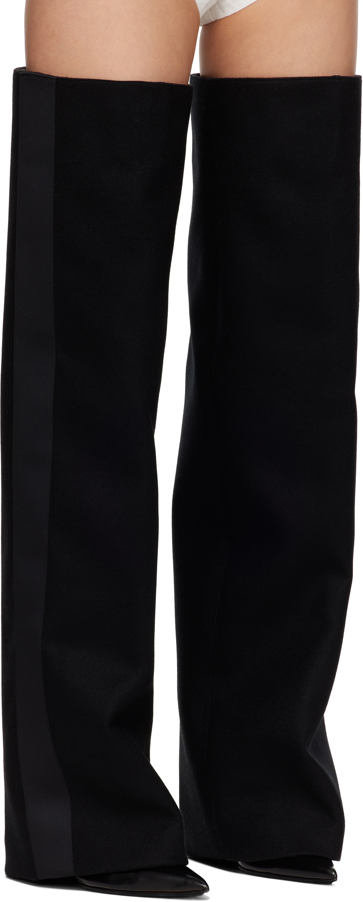ブーツその他 Sacai Long boots Black Sacai Long Boots | Black | FARFETCH