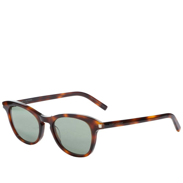 Photo: Saint Laurent Sunglasses Men's Saint Laurent SL 356 Sunglasses in Havana/Green