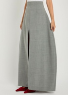 A.W.A.K.E Mode Trousers-effect Woven Maxi Skirt Grey