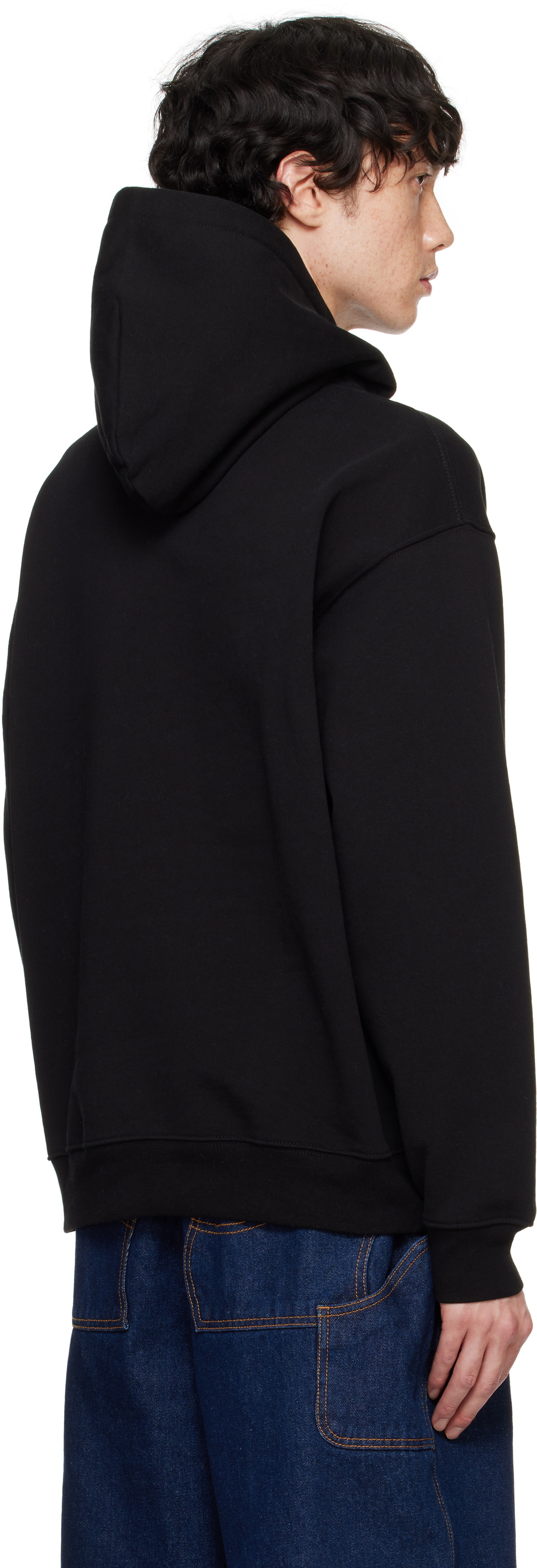 Dime Black Classic Small Logo Hoodie Dime