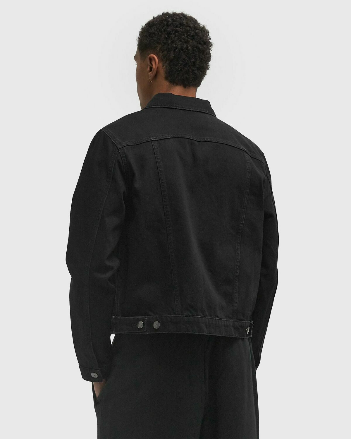 032c DOWN TO EARTH BOXY DENIM JACKET Black Men