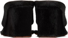 ALAÏA Brown Wedge Thong Mule Heeled Sandals