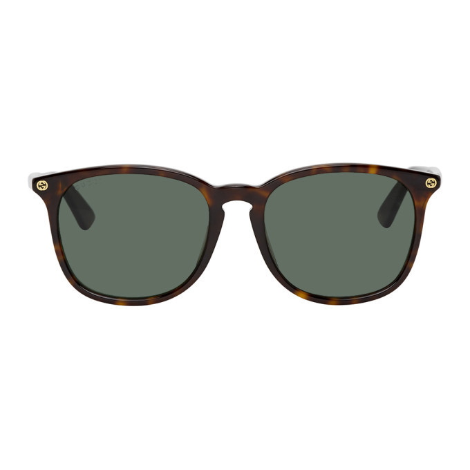 Photo: Gucci Tortoiseshell Sqaure Sunglasses