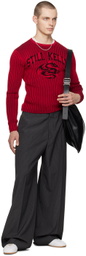 Still Kelly Red SK Dragon Crewneck Sweater