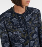 Etro Cotton and wool-blend jacquard coat