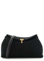 Toteme T-lock Woven Clutch - Black - One Size