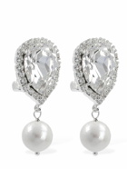 MAGDA BUTRYM - Crystal & Pearl Drop Earrings