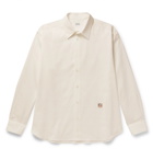Loewe - Oversized Logo-Embroidered Cotton Oxford Shirt - White