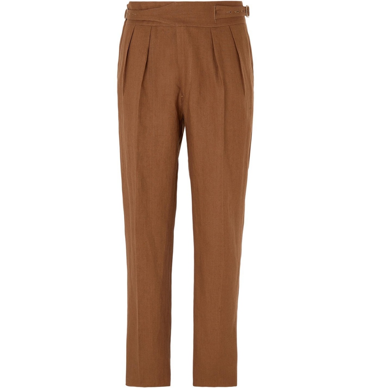 Corneliani ID Silk and Cotton Drawstring double pleat trousers men -  Glamood Outlet