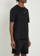 Boss Ultralight Logo Stretch-jersey T-shirt and Short set Black