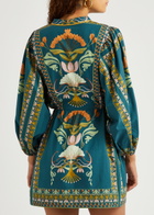 Lug Von Siga Isla Printed Cotton Mini Dress Multicoloured