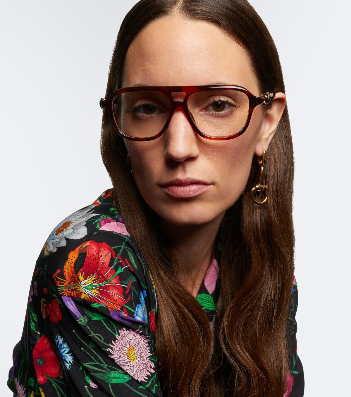 Gucci Horsebit navigator glasses