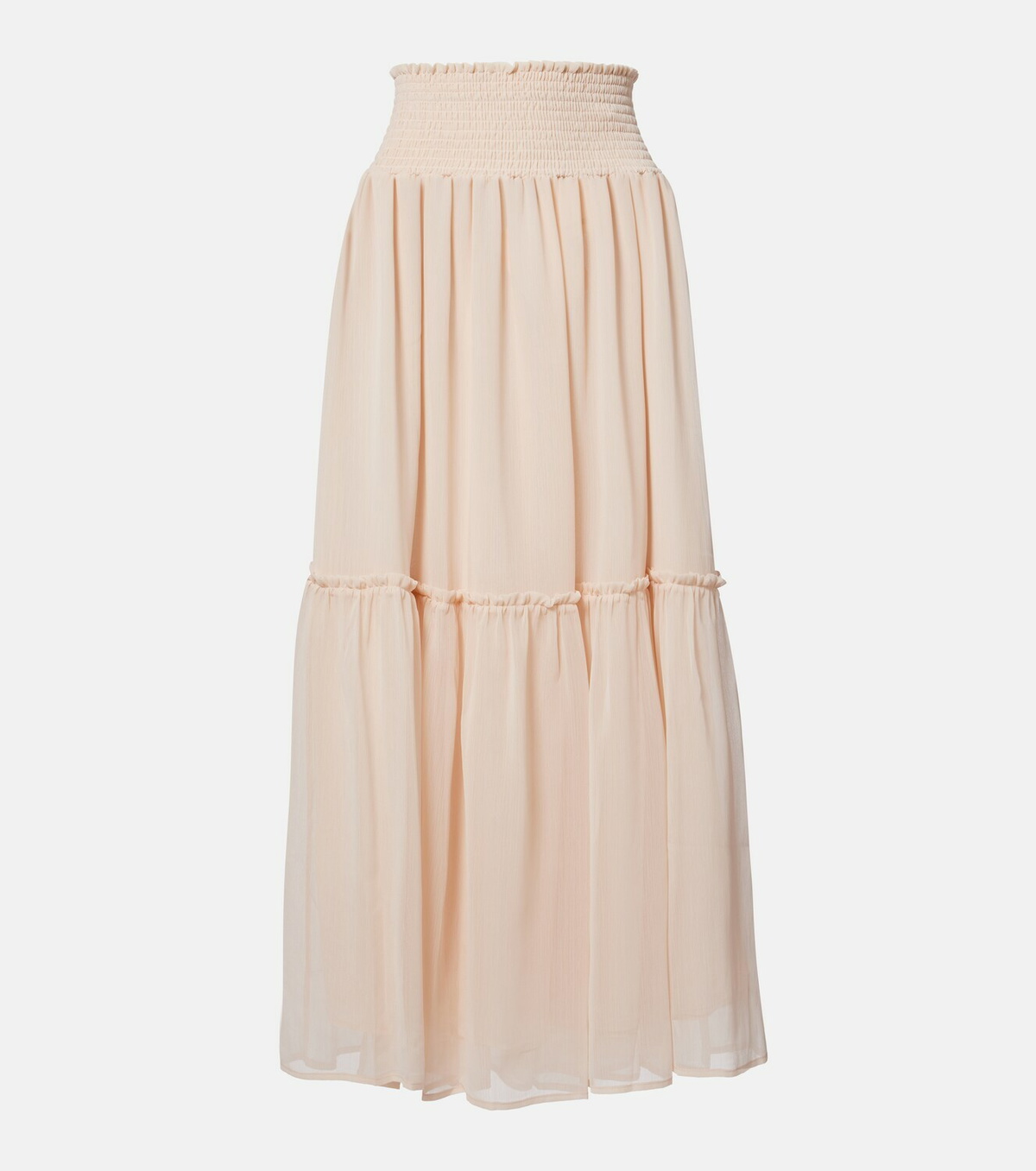 Xu Zhi Gathered chiffon maxi skirt