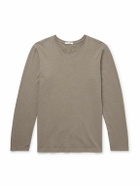 The Row - Leon Slub Cotton-Jersey T-Shirt - Neutrals