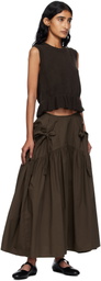 Cecilie Bahnsen Brown Bill Vest
