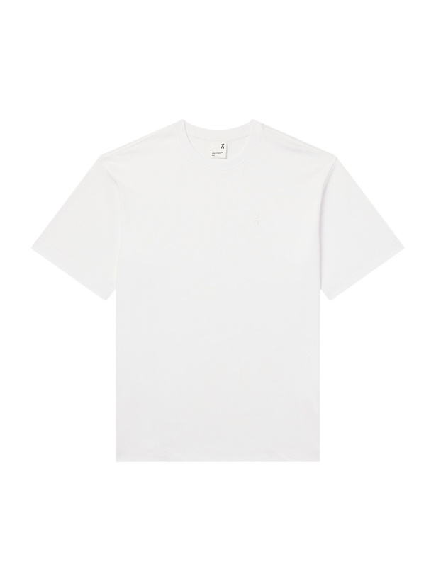 Photo: On - Logo-Embroidered Organic Cotton T-Shirt - White
