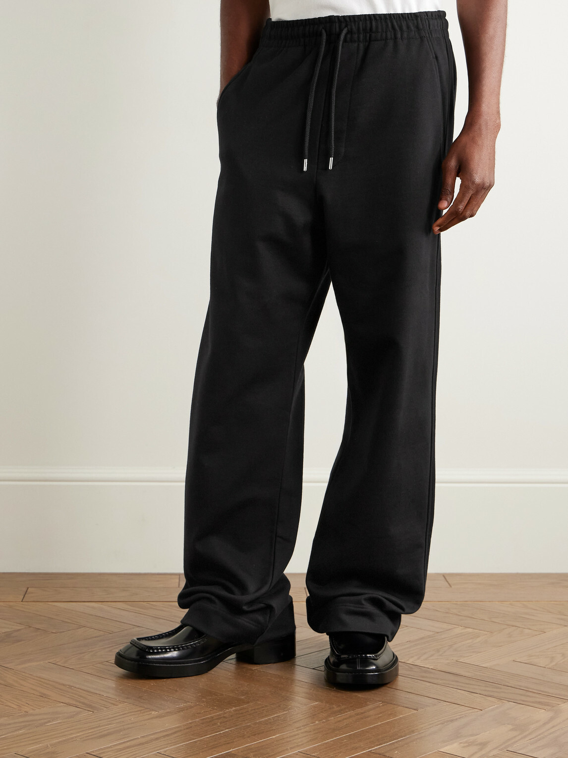 Dries Van Noten - Straight-Leg Cotton-Jersey Sweatpants - Black