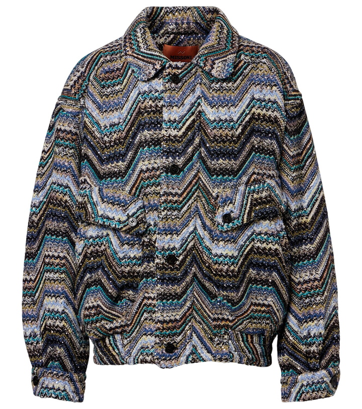 Photo: Missoni Zigzag oversized jacquard wool-blend jacket