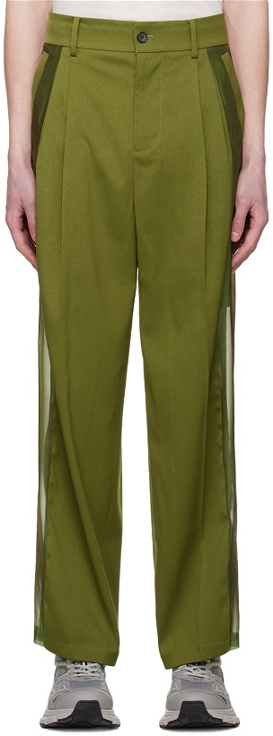 Photo: Feng Chen Wang Green Paneled trousers