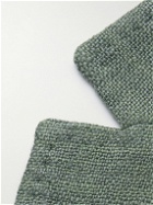 Sid Mashburn - Ghost Slim-Fit Unstructured Silk, Linen and Cotton-Blend Blazer - Green
