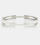 Rainbow K Chrome 14kt white gold bangle with diamonds