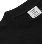 Vetements - Oversized Printed Embellished Cotton-Jersey T-Shirt - Black