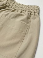 SSAM - Straight-Leg Cotton and Silk-Blend Trousers - Neutrals