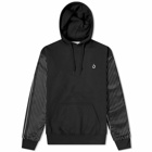 NOMA t.d. Men's Stripe Arm Popover Hoody in Black