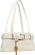 OSOI Off-White Shoulder Brocle Mini Bag