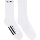 Off-White White and Black Basic Socks