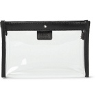 Montblanc - Leather-Trimmed Transparent Flight Bag - Black