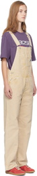 Carhartt Work In Progress Beige Bib Straight Overalls