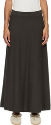 LISA YANG Gray Torie Midi Skirt