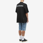 Balenciaga Men's Bleed Logo T-Shirt in Black/White