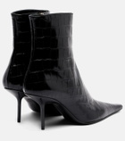 Victoria Beckham 75 croc-effect leather ankle boots
